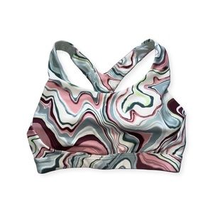 Athleta Ultimate Printed Bra D-DD Small